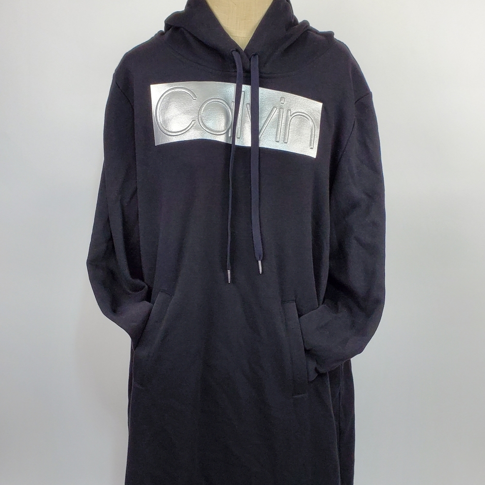 Calvin Klein Sweatshirt Hooded Dress - XXL - NWT